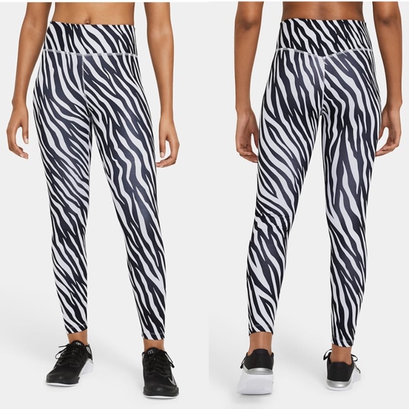 Nike Pants - Nike Icon Clash 7/8 Printed Zebra Purple Legging S